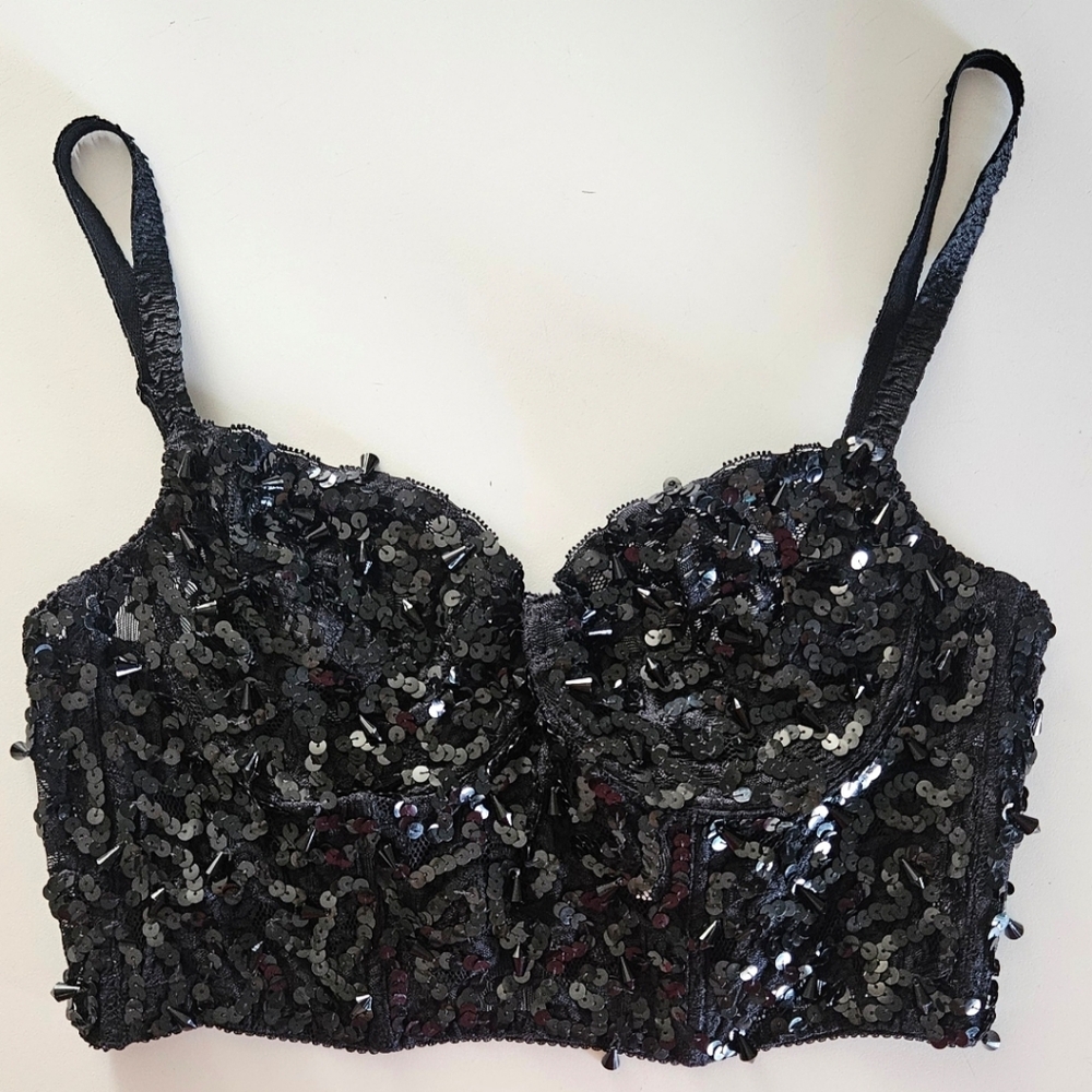 DKNY Black Bustier